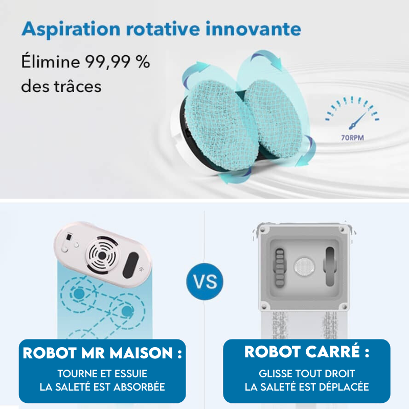 Mr Maison - V4 Robot Lave Vitres Professionnel Intelligents